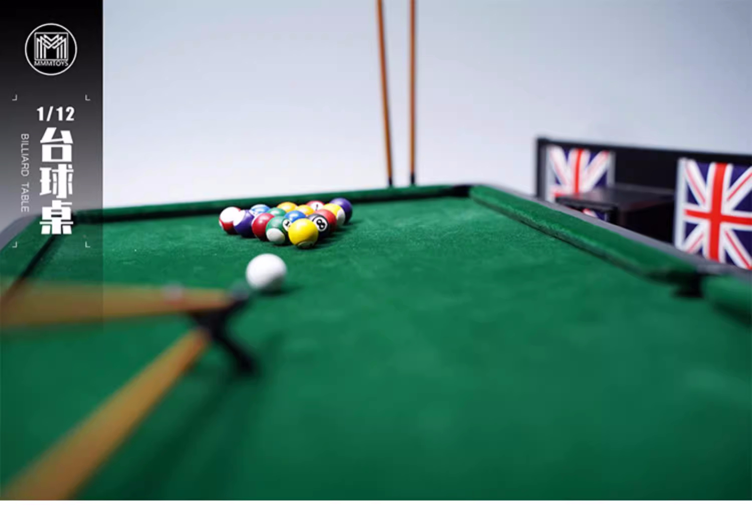In stock MMMToys 1/12 billiard table scene model simulated creative base modern set can be paired with figures-Statue Master