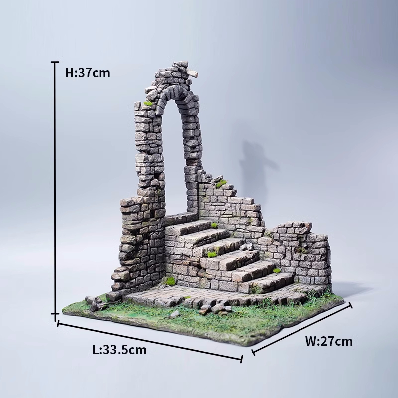 MMMToys 1/12 Medieval Ruins Scene 1.0 Figure Base diorama model shooting prop ornament