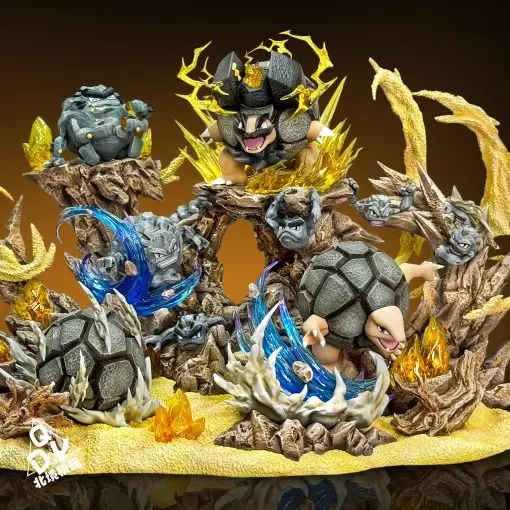PPAP Studio - Golem Family Evolution Set Pokemon Statue 