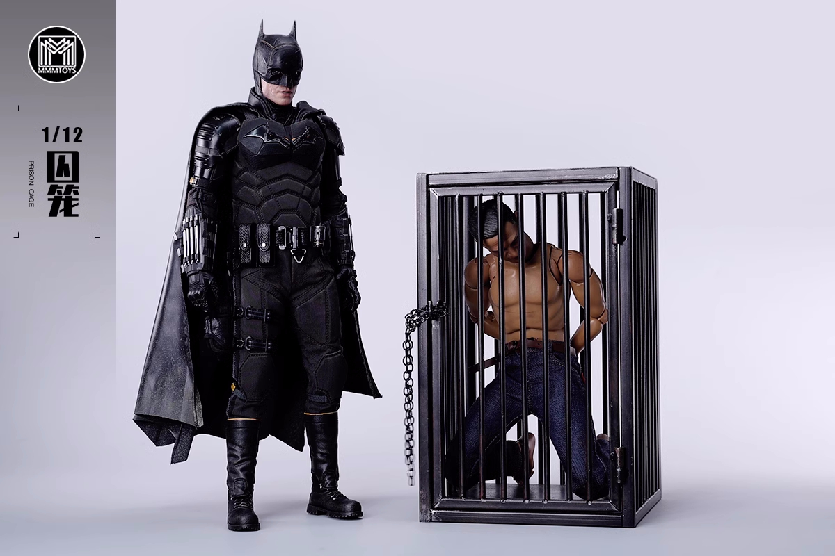 In stock MMMToys 1/12 cage model. Iron parts cage and surrounding figurines can be used for diorama with military action figures-Statue Master