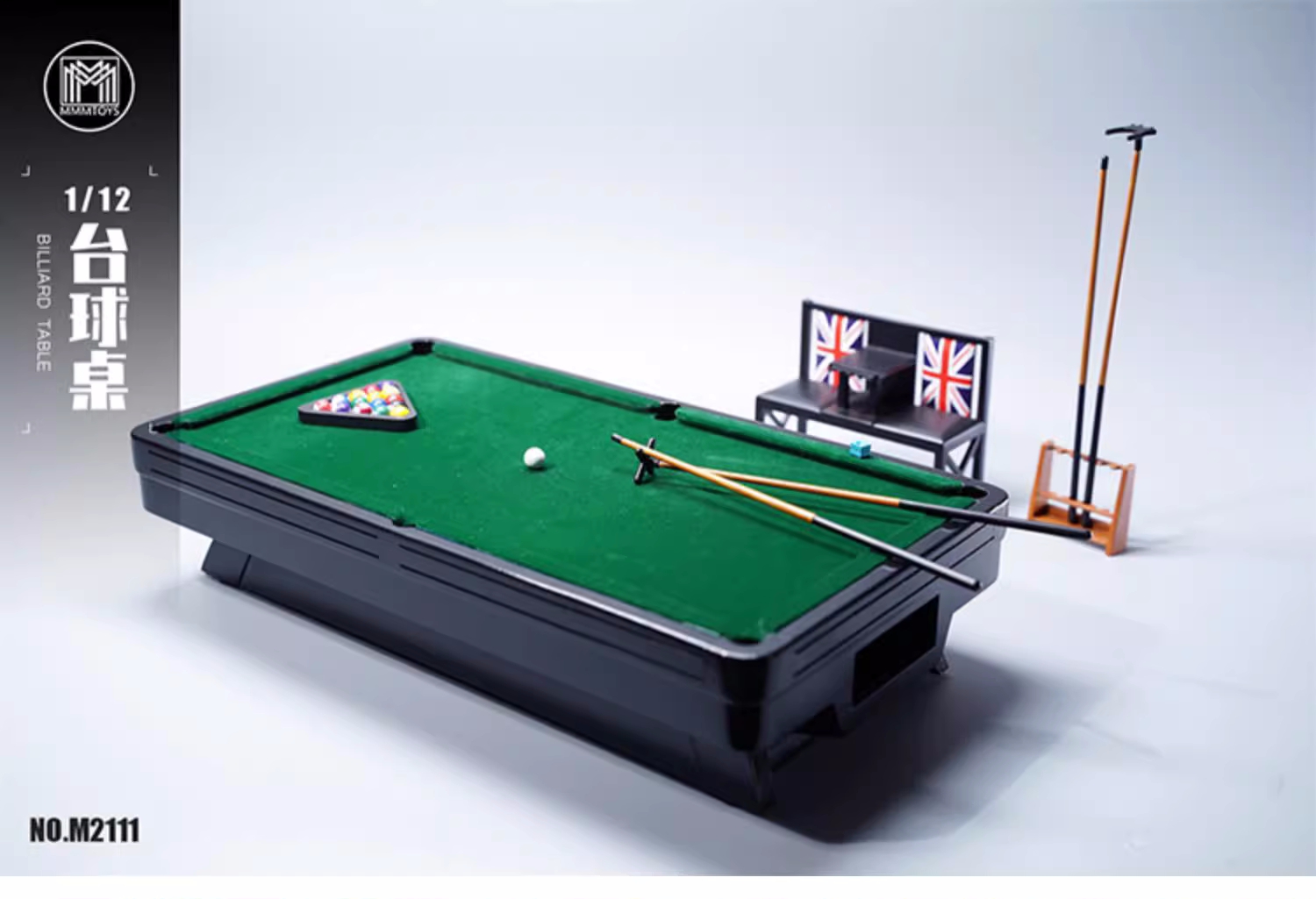 In stock MMMToys 1/12 billiard table scene model simulated creative base modern set can be paired with figures-Statue Master