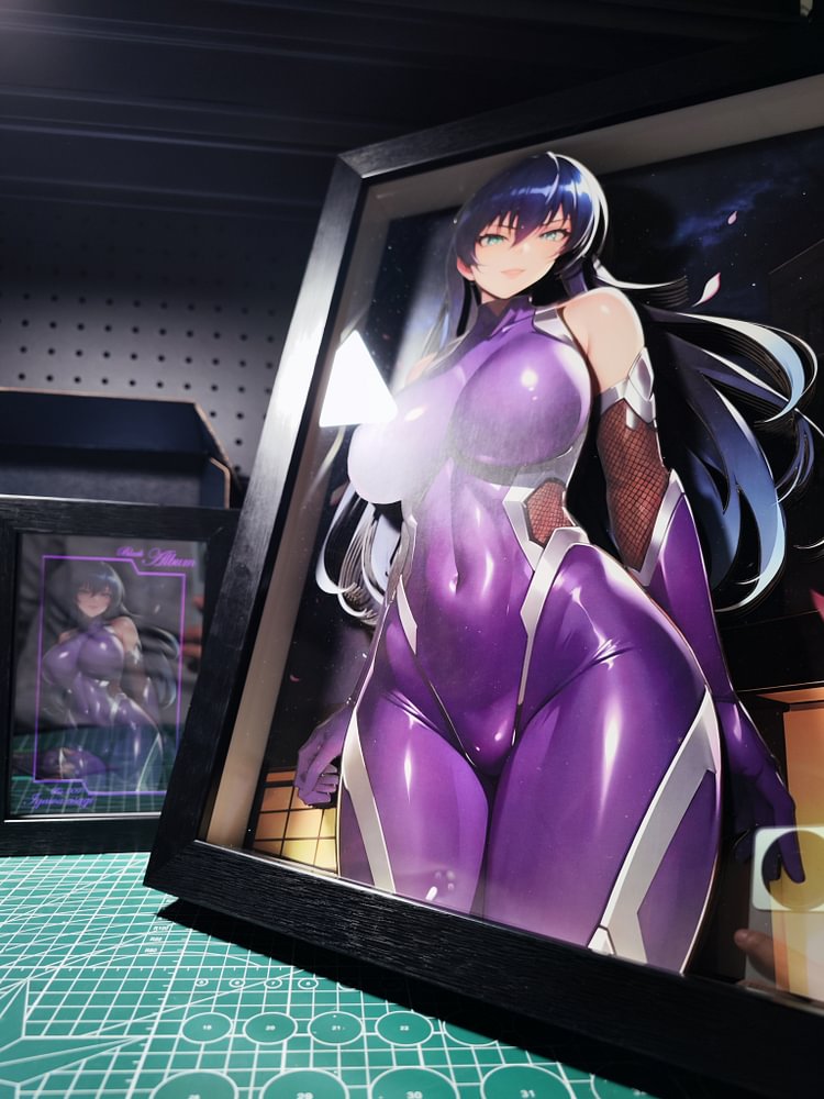 IN-STOCK Black Box Studio - Taimanin Asgi Decorative Painting of Igawa Asagi Scene (BA-009 & BBLG-002 ) (Adult 18+)-Statue Master