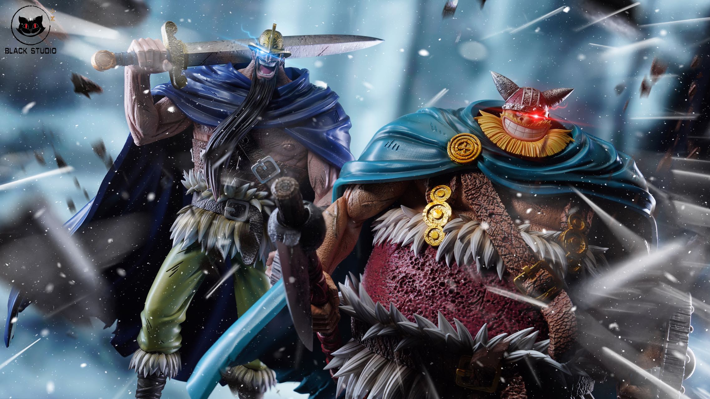 Black Studio - One Piece Giant Series Dorry & Brogy 2.0 Statue(GK)