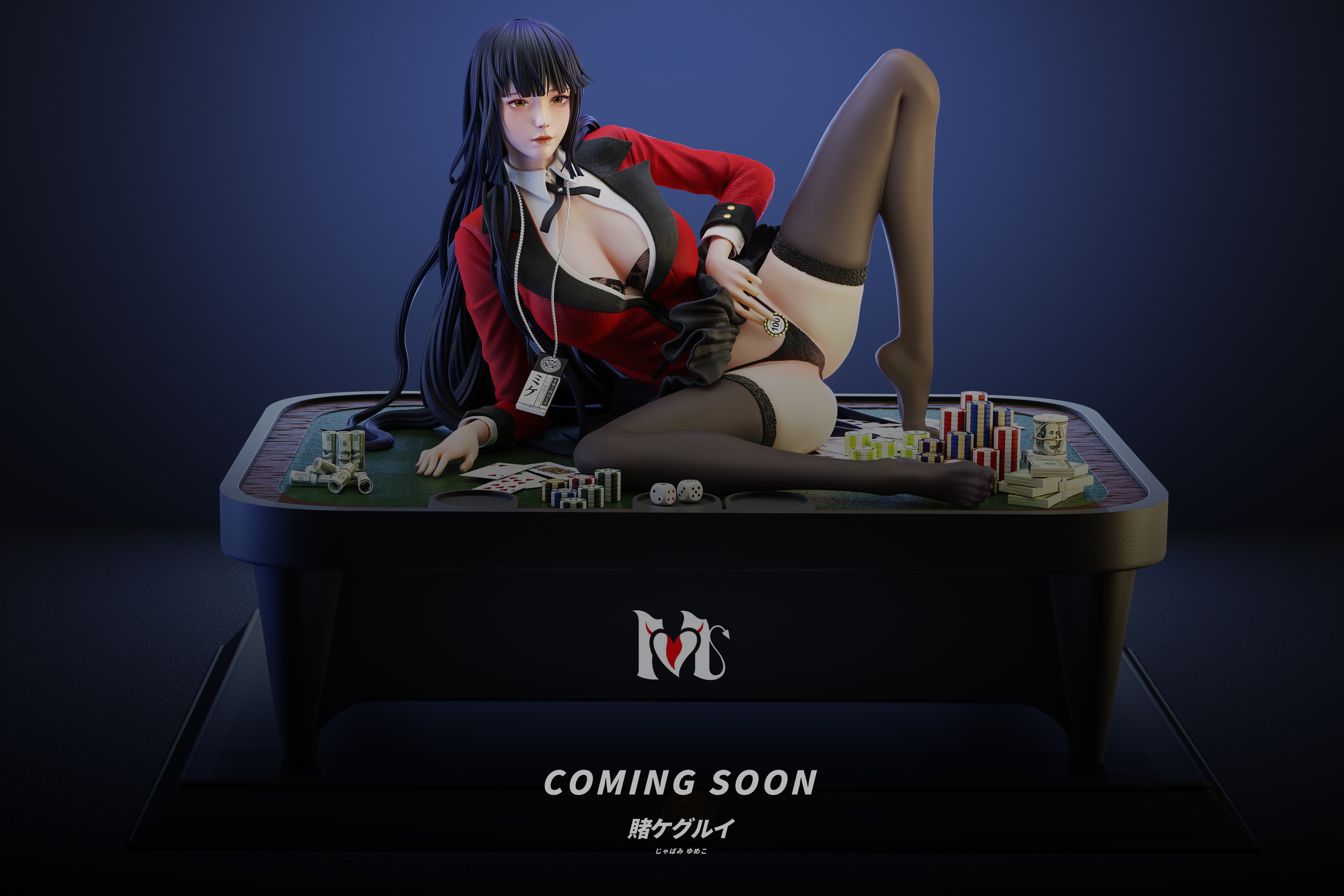YM Studio - Kakegurui Girls Jabami Yumeko 1/4 Statue(GK)