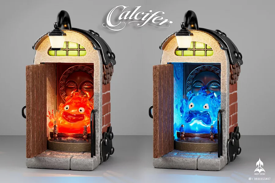 NINETY SEVEN Studio - Calcifer in the Room Howl's Moving Castle Statue 