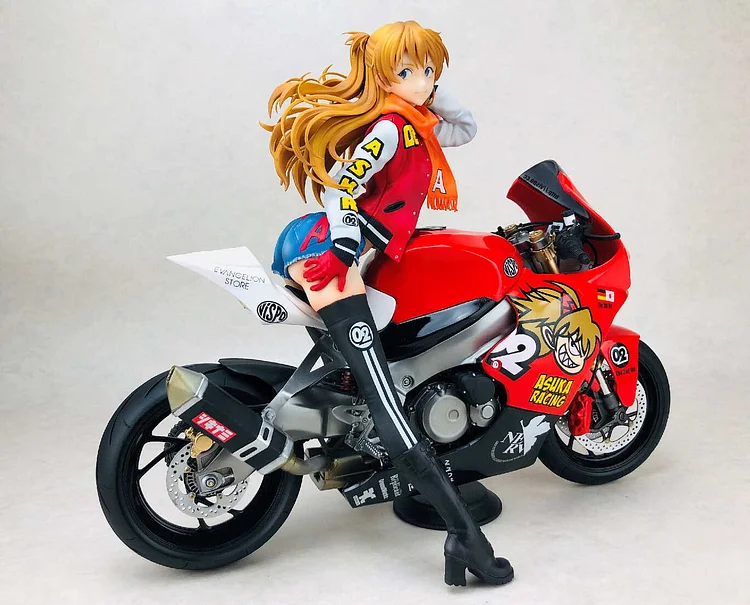 Dragon Stone Studio Neon Genesis Evangelion - Asuka Langley & Rei Ayanami 1/6 Motorcycle GK Statue (Licensed)