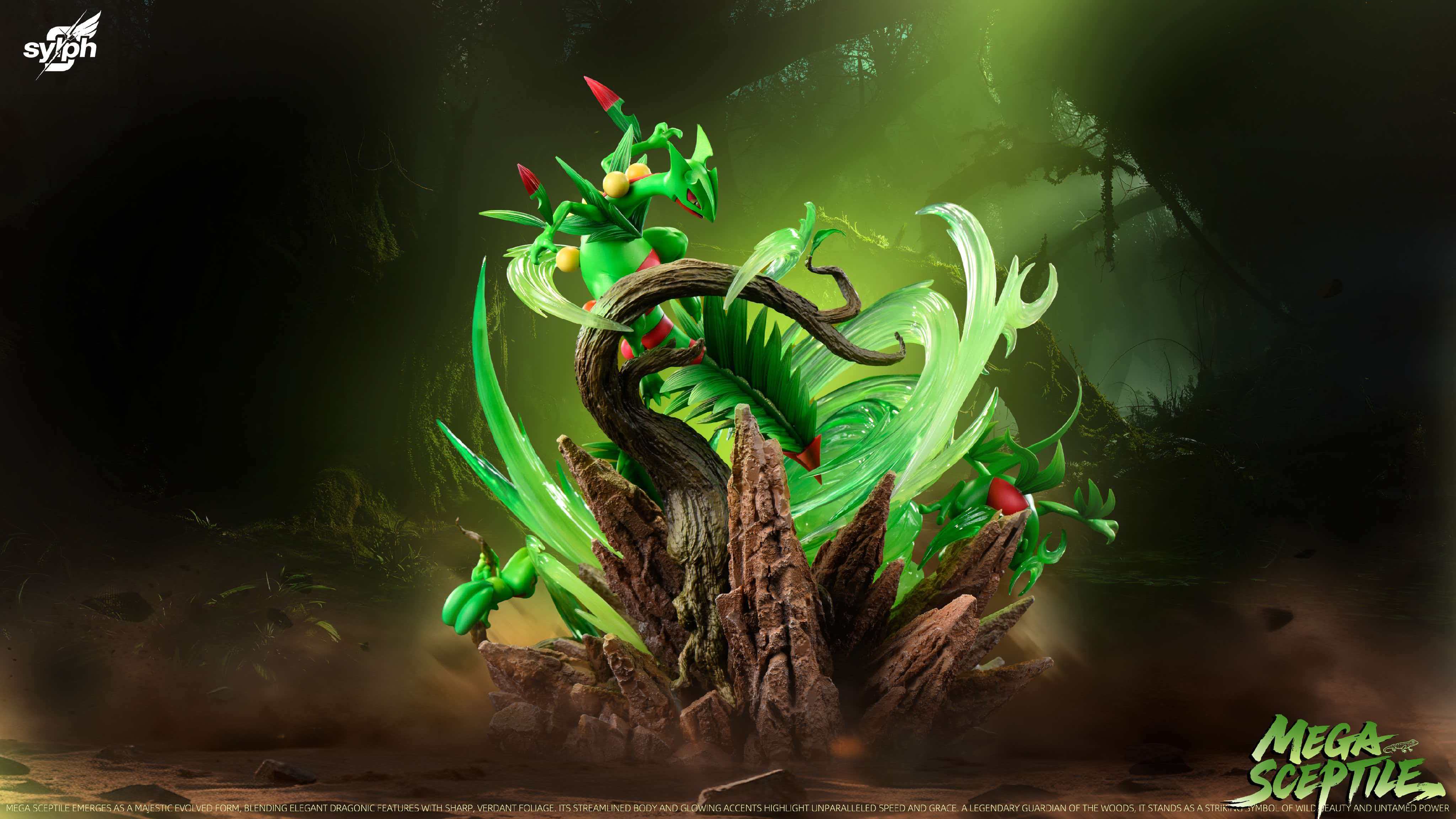 Sylph Studio Evolution Series Sceptile Family Pokémon