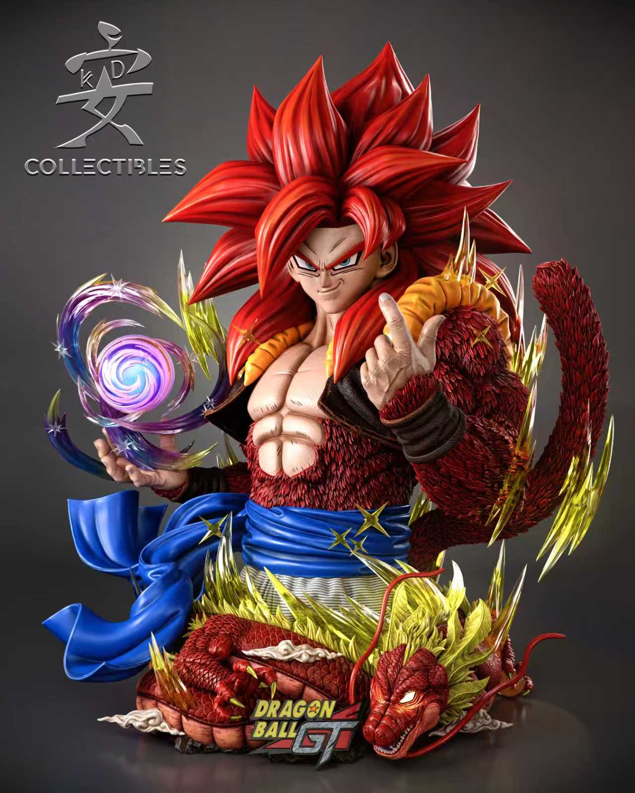 KD studio SSJ4 Gogeta Bust 1:1 statues