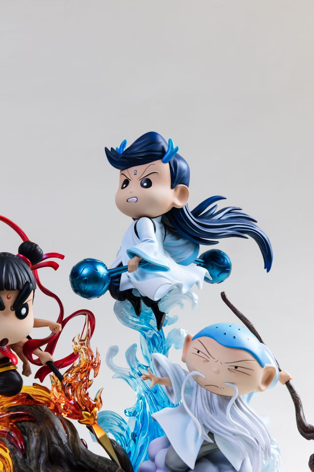 M.H.T Studio - Crayon Shin chan Shinnosuke Nohara & Masao Sato & Toru Kazama COS Fengshen Series Nezha Statue(GK)