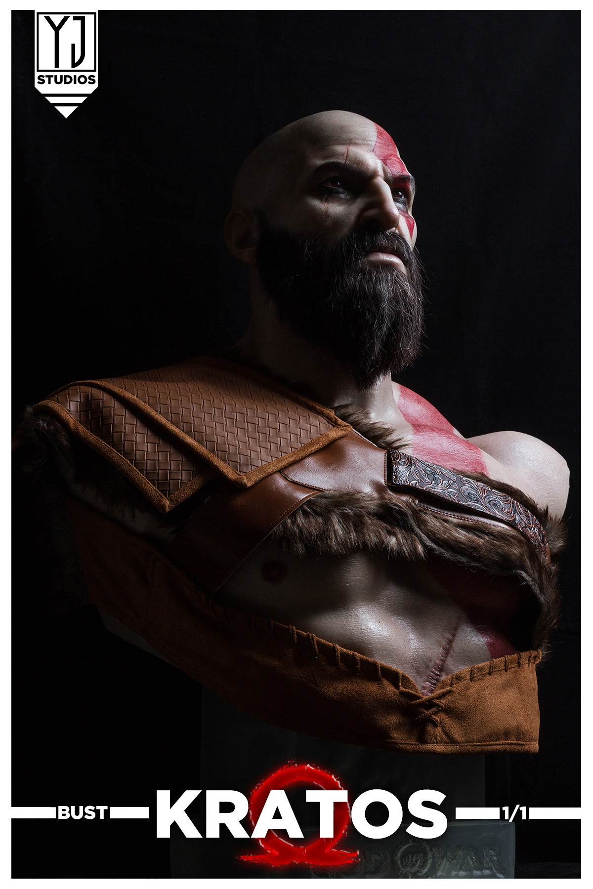 YJ Studio God Of War4 Kratos 11 BUST