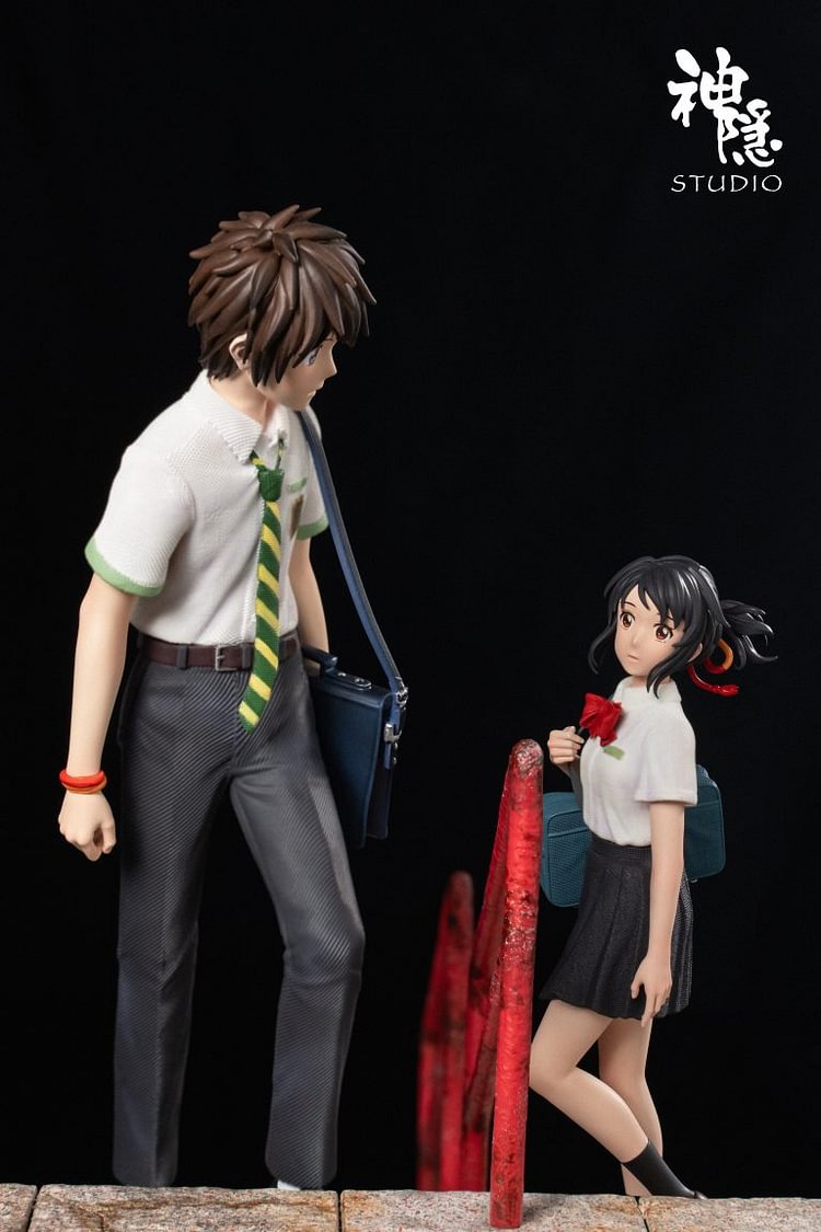Shen Yin Studio - Your Name Silhouette Moment Series Mitsuha Miyamizu & Taki Tachibana Statue(GK)-Statue Master