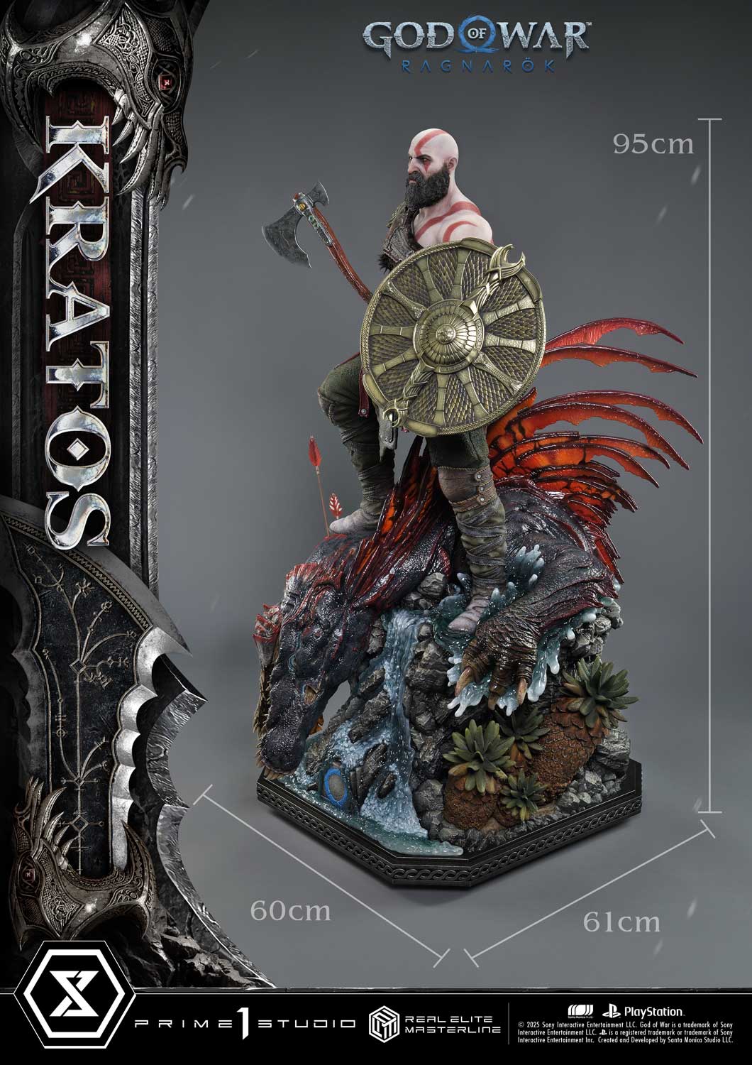 Prime 1 Studio - Real Elite Masterline God of War: Ragnarok Kratos Ultimate Version REMGOW-01 REMGOW-01UT REMGOW-01UTS (Licensed) 1/3 Action Figure-Statue Master