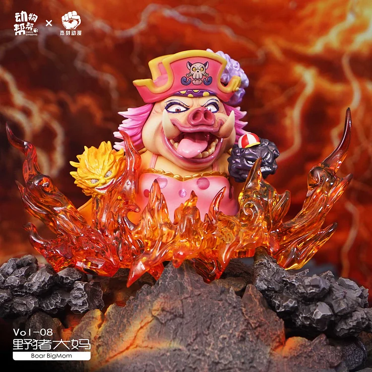 JacksDo Studio - One Piece Animal cos Kaido and Charlotte Linlin Statue(GK)