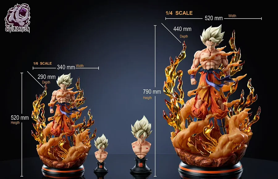Civilization Studio - Son Goku Dragon Ball 1/4 & 1/6 Statue 