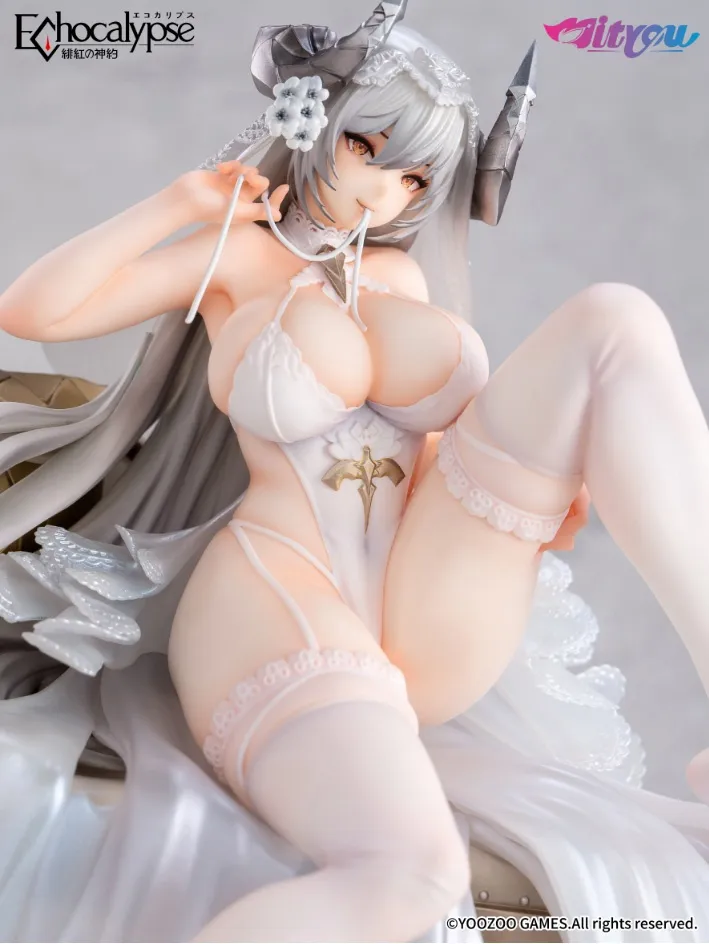 Mityou - Echocalypse Official  - Pure White Wedding Dress Ver. Lilith 1/7 Scale Statue(GK) (Adult 18+)-Statue Master