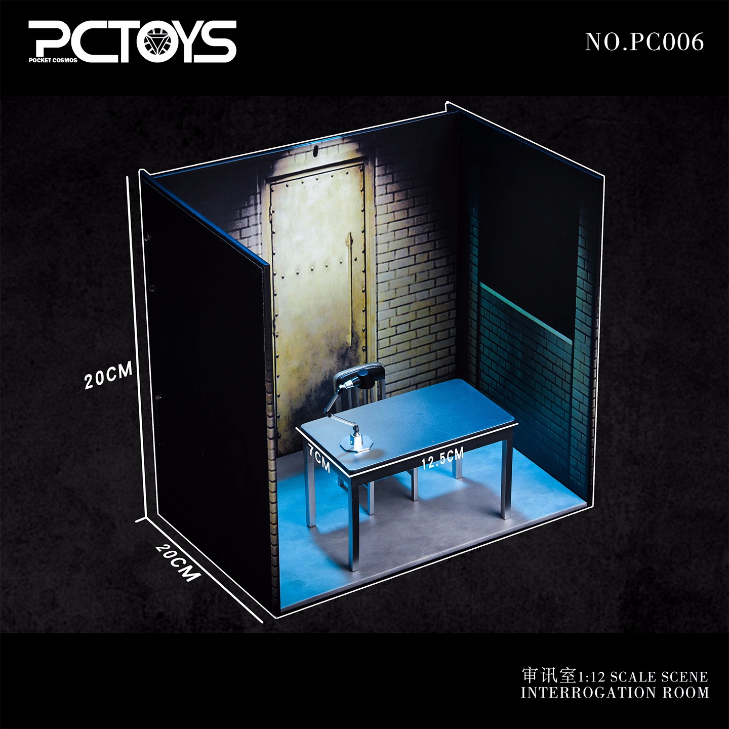 PCTOYS Studio - DC 1/12 Joker vs. Batman Confrontation Scene Desk & Chair Set PC006