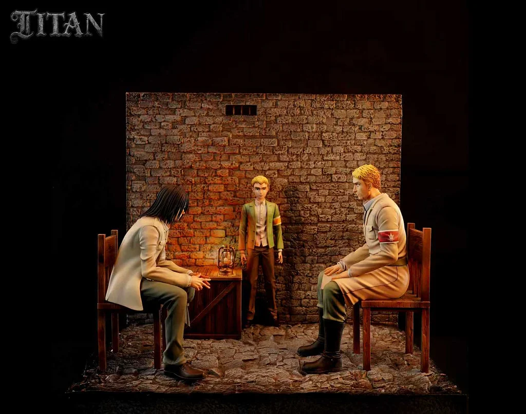 Titan Studio - ATTACK ON TITAN - Eren Jaeger & Reiner Braun & Falco Grice Statue