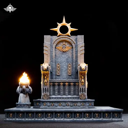 Xing Lan Gong Fang - Universal Warhammer-style Temple Primarch Throne Main Wall GT005A X Primarch Throne GT005B Licensed Statue
