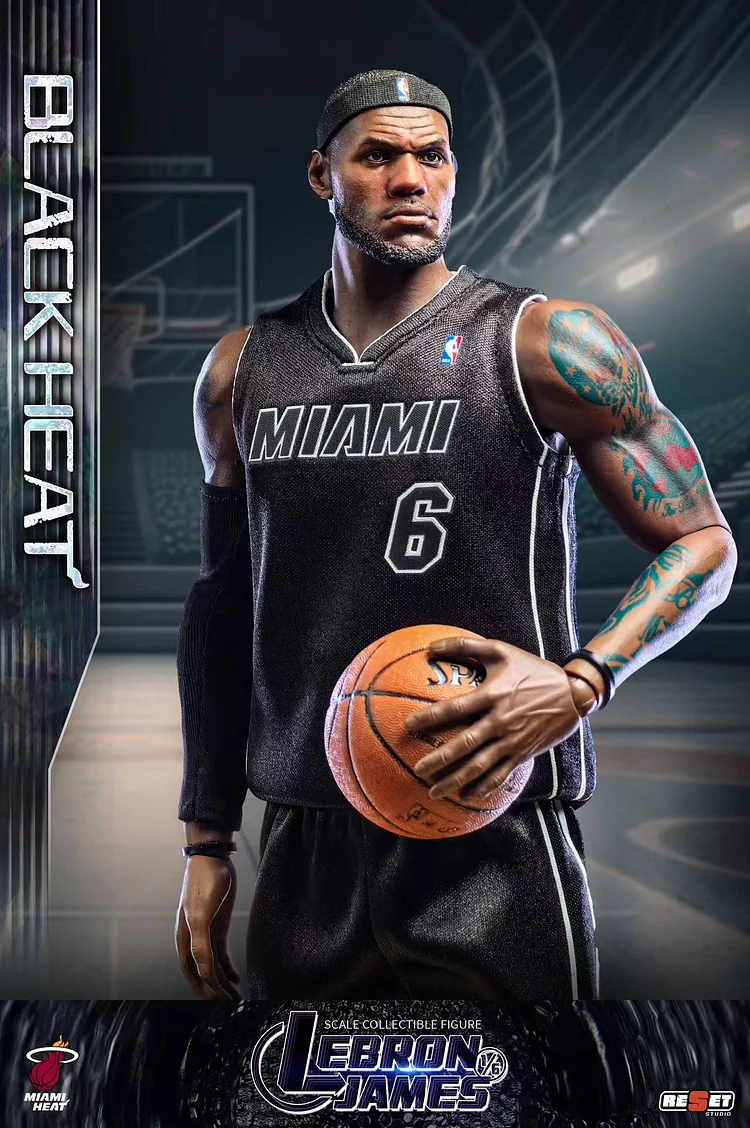 ReSet Studio - NBA Moment Series Miami Heat LeBron James Set 1/6 Statue(GK) Sports Celebrities-Statue Master