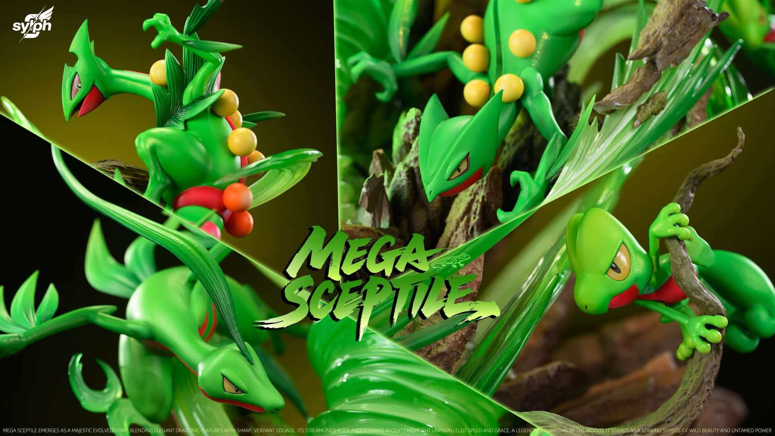 Sylph Studio Evolution Series Sceptile Family Pokémon