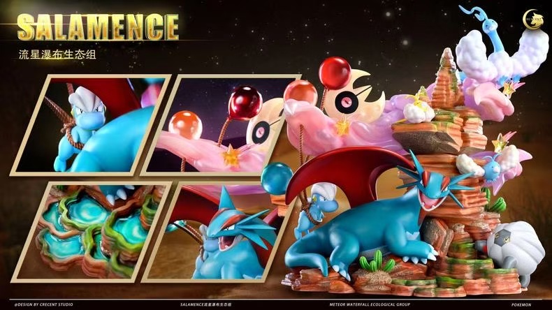 Crescent Studio - Pokémon Loong year special statue Salamence Statue(GK)