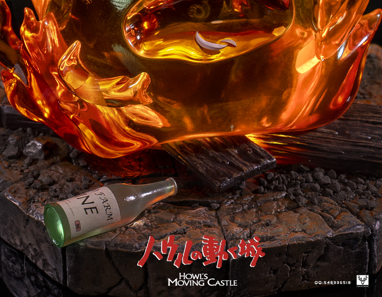 White Deer Studio - Howl's Moving Castle Calcifer Statue(GK)