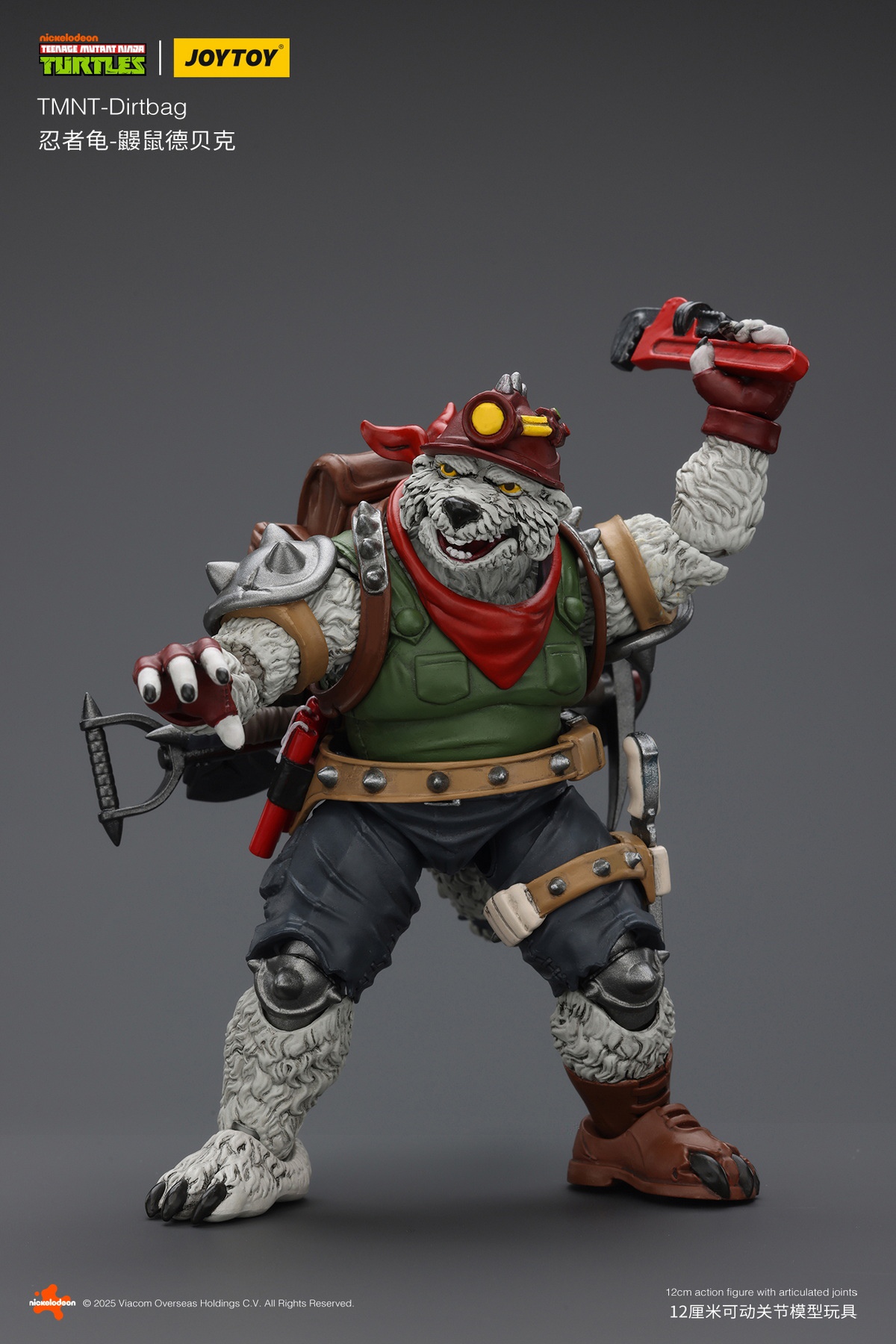 JOYTOY 1/18 TMNT - Dirtbag & Groundchuck & Rahzar JT01505 & JT01512 & JT01529 Action Figure