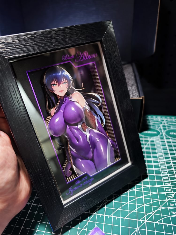 IN-STOCK Black Box Studio - Taimanin Asgi Decorative Painting of Igawa Asagi Scene (BA-009 & BBLG-002 ) (Adult 18+)-Statue Master