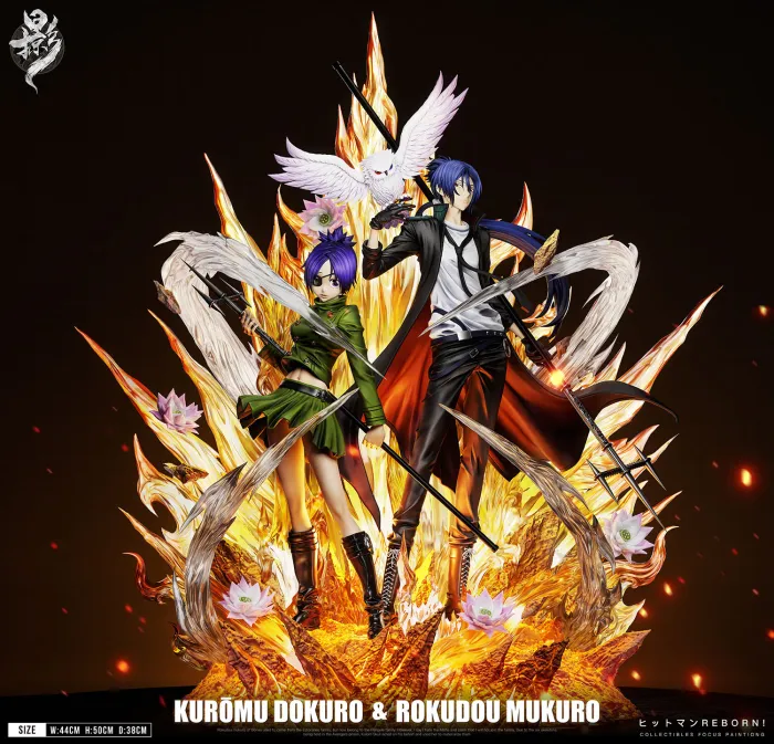Lue Ying Studio - Chrome Dokuro X Mukuro Rokudo Mist Guardian Duet 005 Katekyo Hitman Reborn Statue