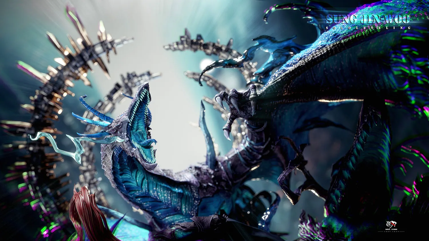 NiRen Studio - Monarch of Shadows Sung Jin Woo Solo Leveling Statue 