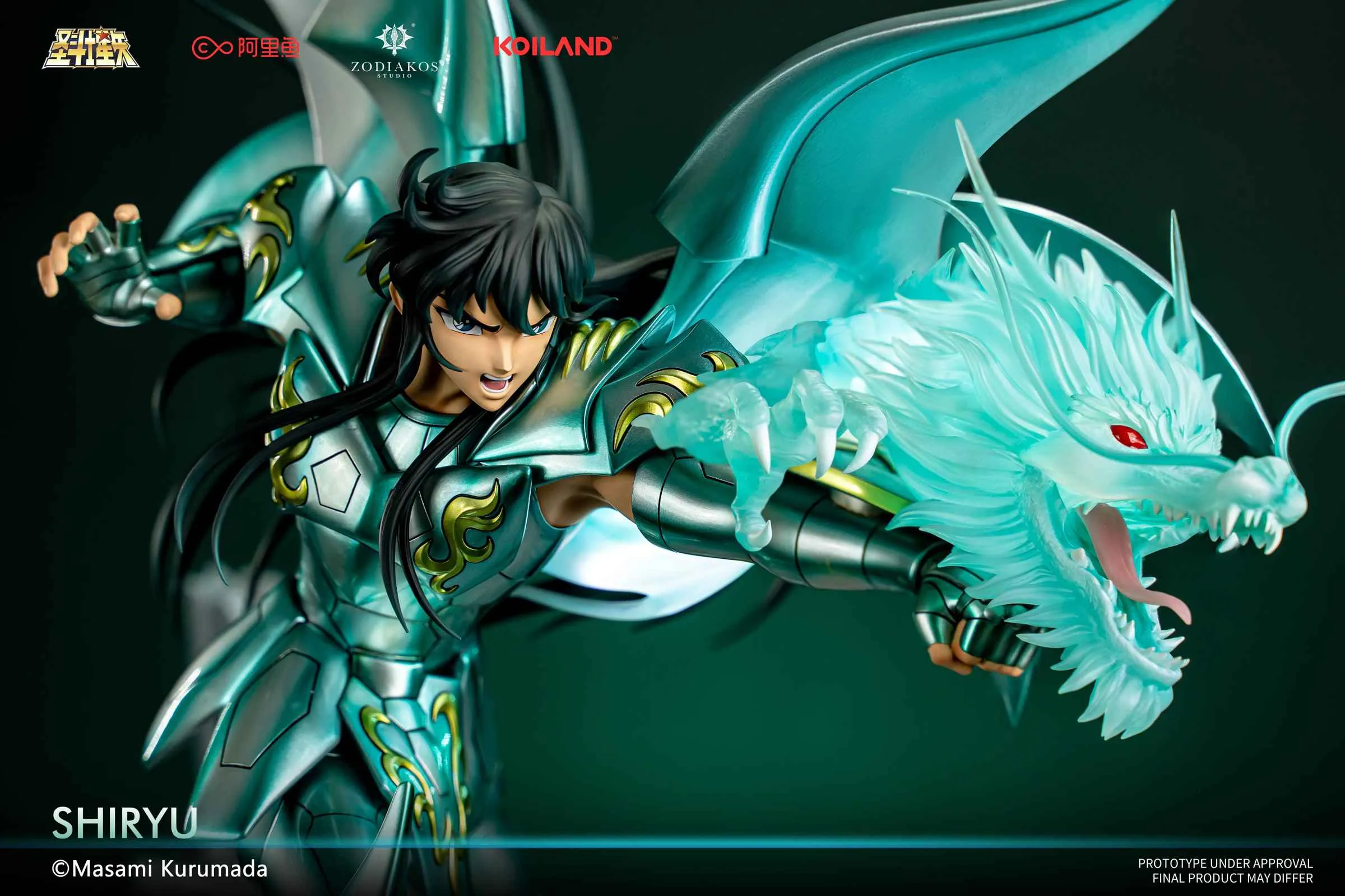 Zodiakos Studio - Saint Seiya Official  - Dragon Shiryu with LED 1/6 Scale Statue (GK)