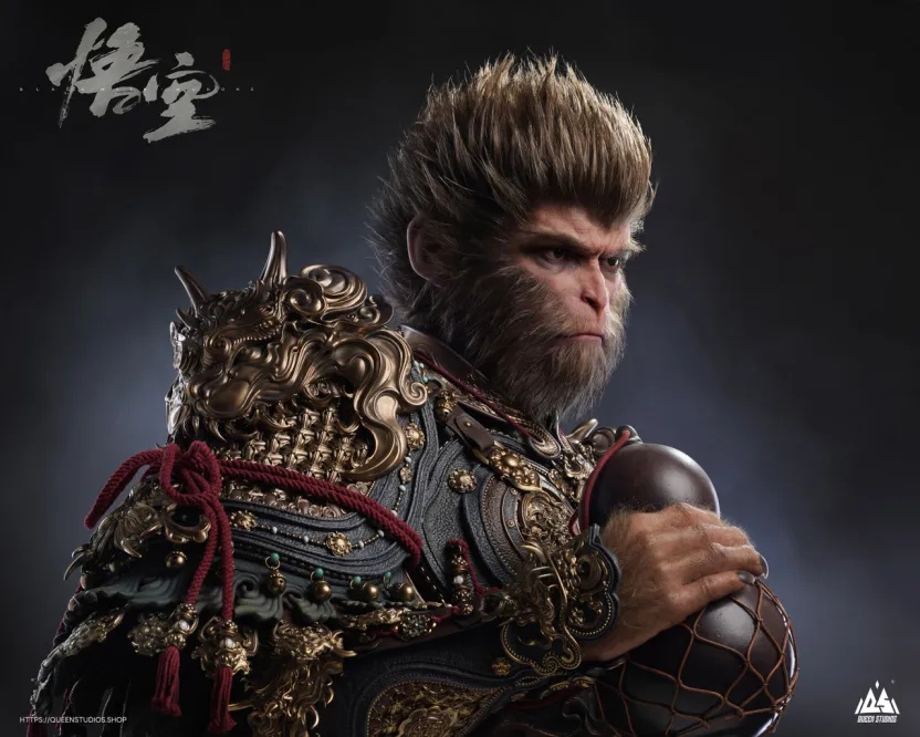 Queen Studios - Black Myth WuKong Bust licensed 1/1 Bust Statue(GK)
