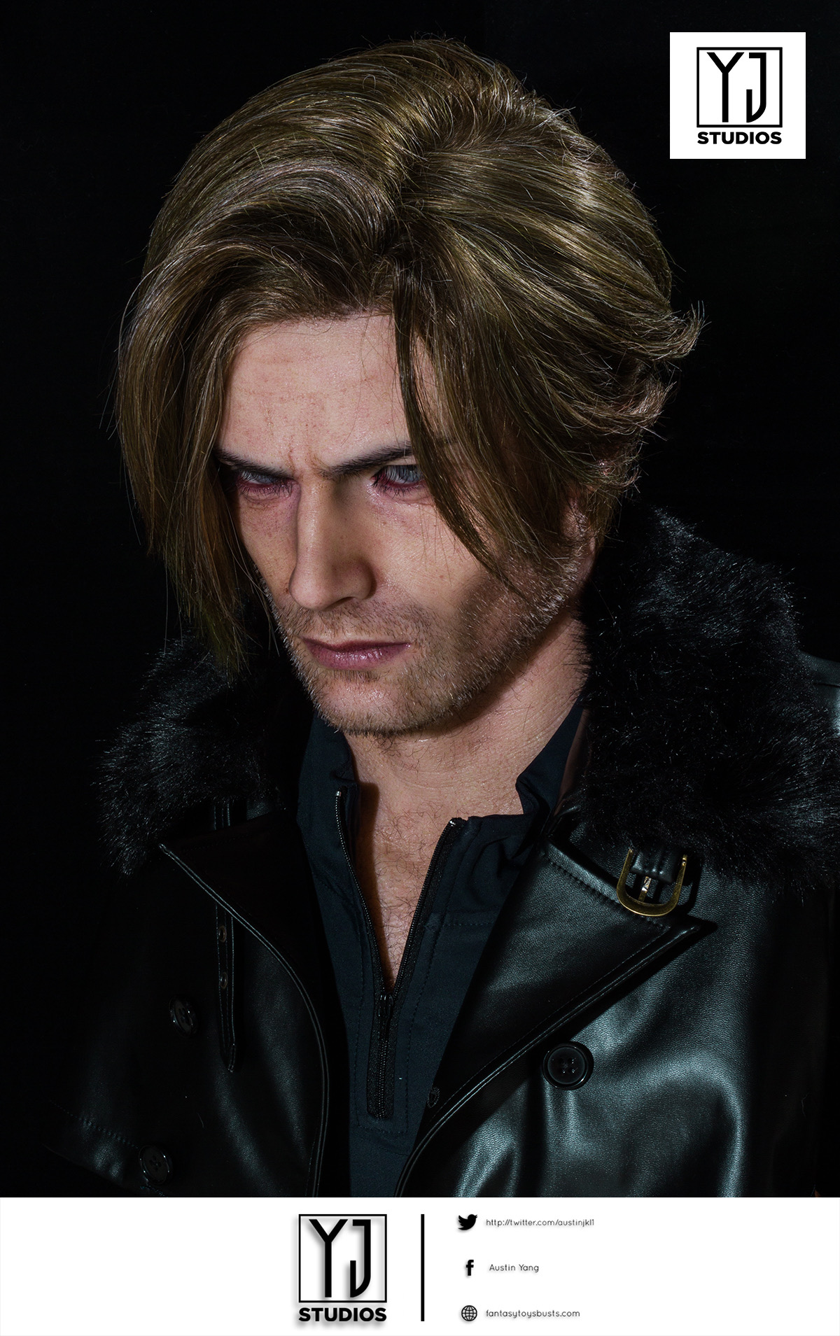 YJStudios Resident Evil 9 Requiem 1:1 Bust of Leon Scott Kennedy