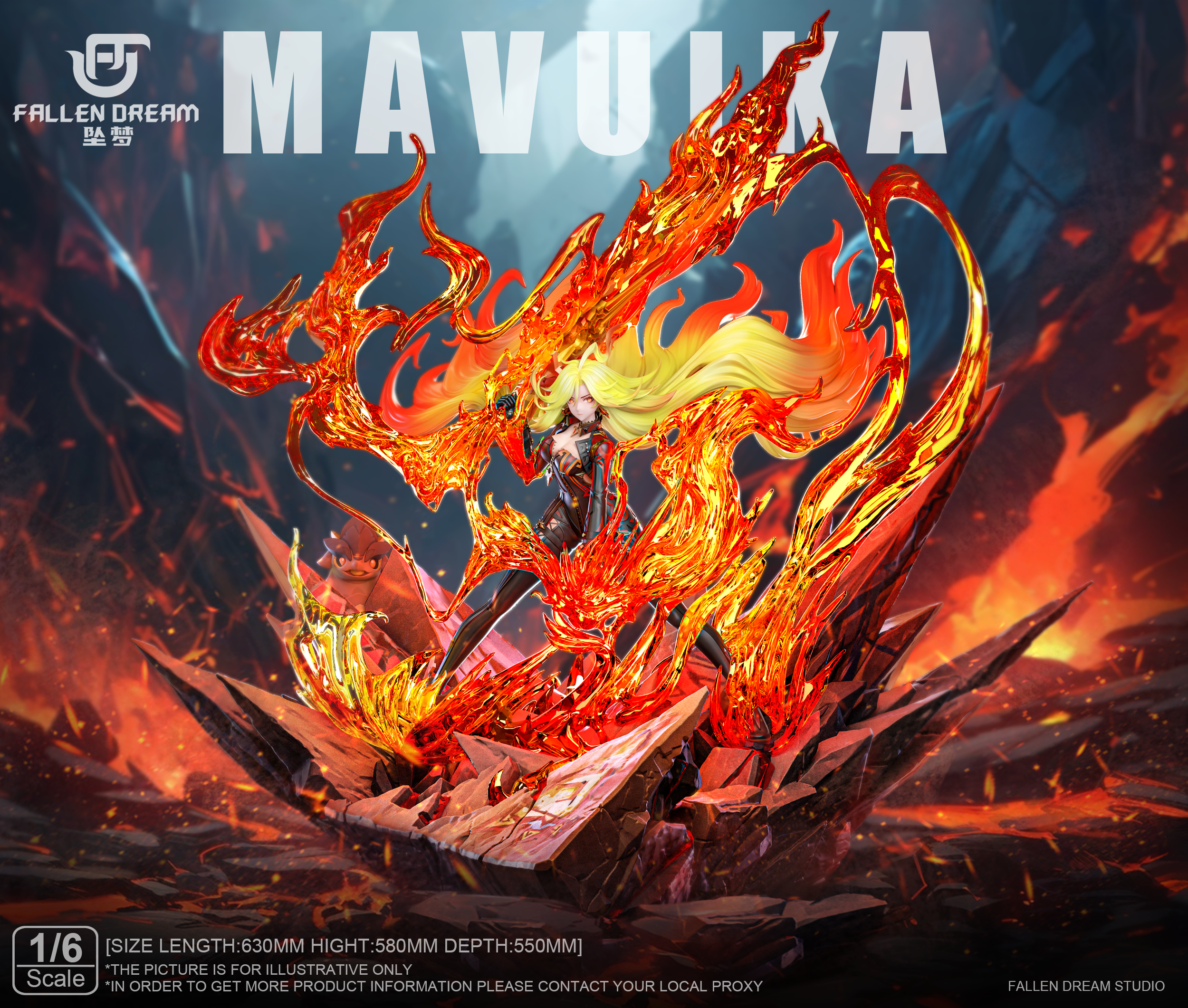 FALLEN DREAM Studio - Genshin Impact Mavuika 1/6 Statue(GK)