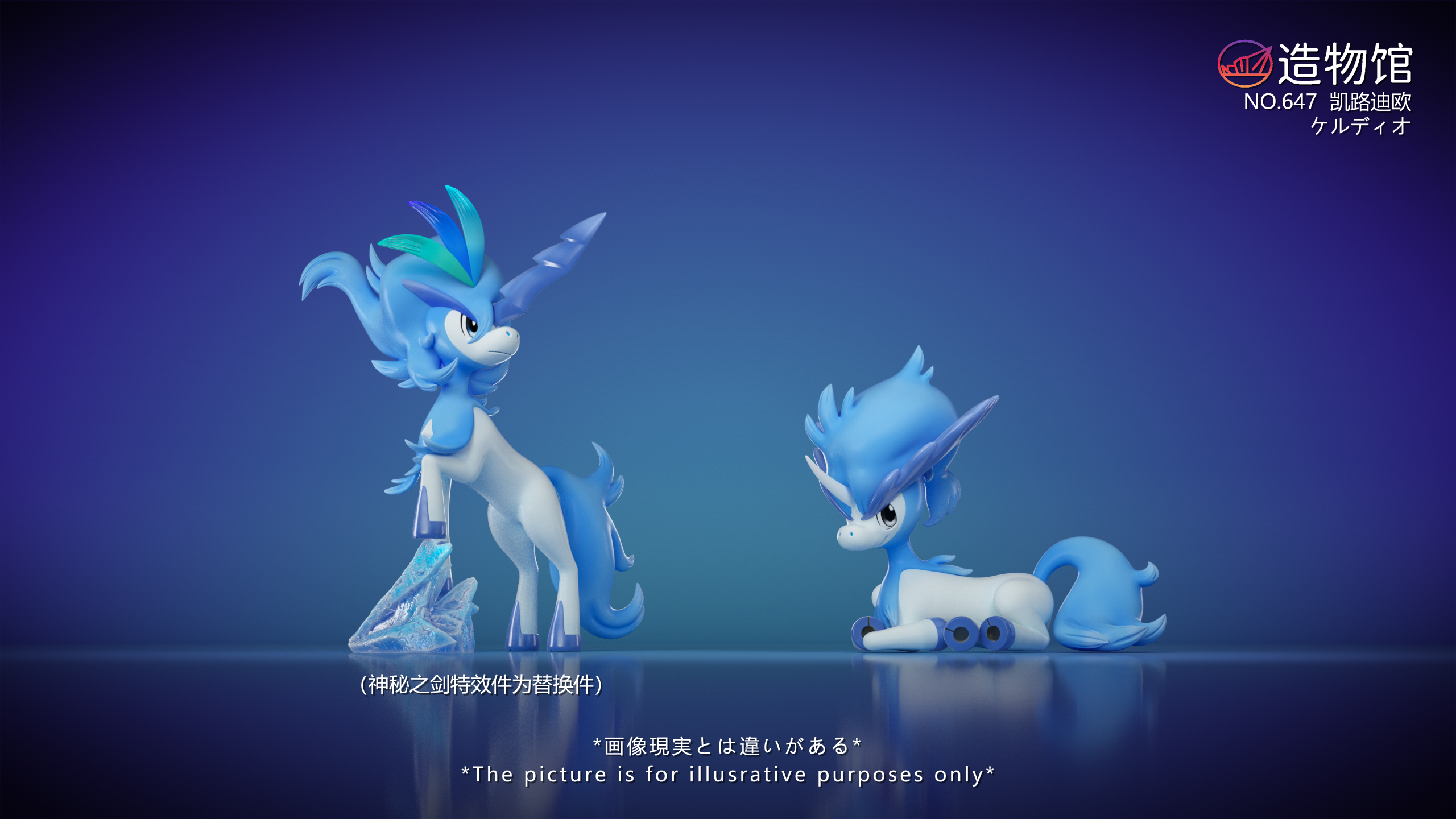 ZaoWu Museum Studio - Pokémon Mythical Pokémon #6 Keldeo (Dual Form) 1/20 Statue(GK)