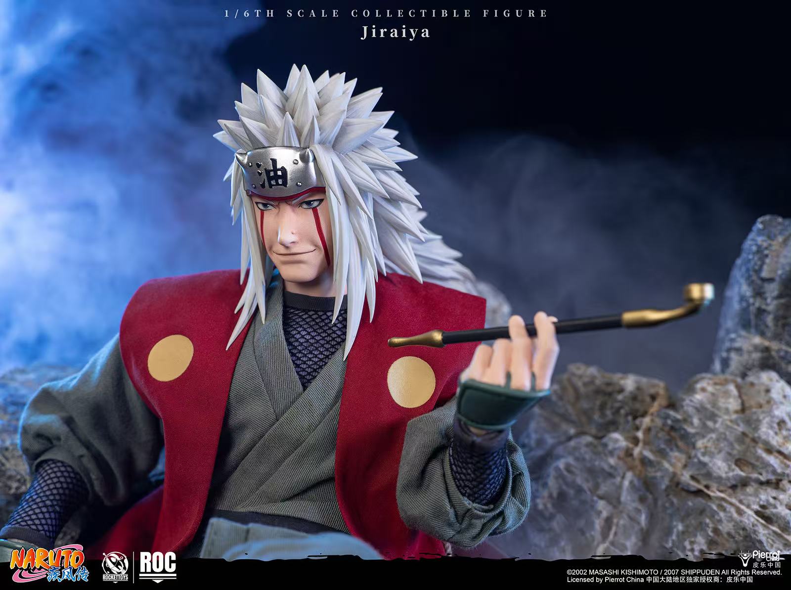 ROCKETTOYS Studio Naruto Shippuden Jiraiya 1/6 Scale Action Figure ROC-019 No. ROC-020 (Licensed)