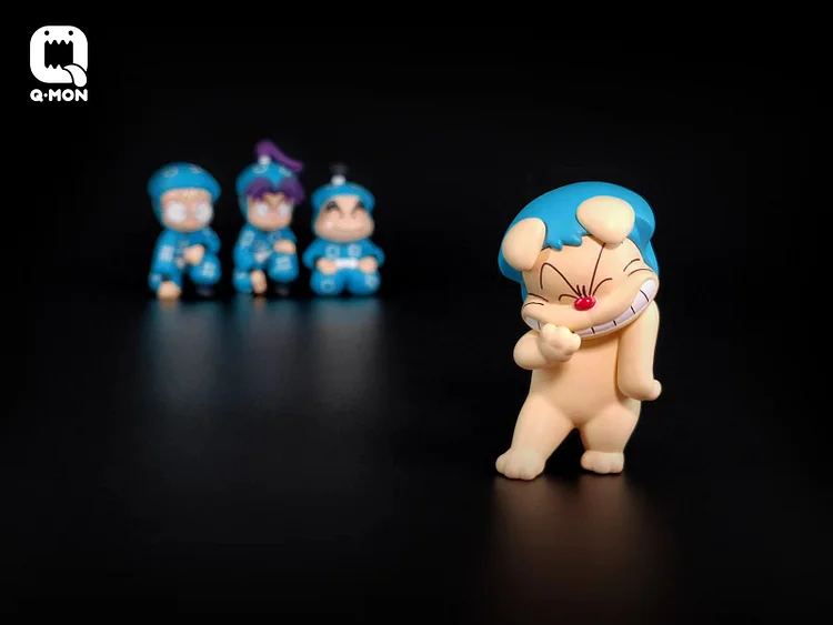Q-MON Studio - Nintama Rantarō Rantarou Inadera & Kirimaru Settsuno & Shinbei Fukutomi & Hemu Hemu Statue(GK)