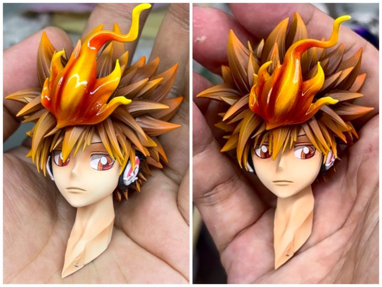 Ji ke Studio & Arcobaleno Studio - Katekyo Hitman Reborn Sawada Tsunayoshi the Tenth Generation Leader of the Vongola 1/6 Statue(GK)