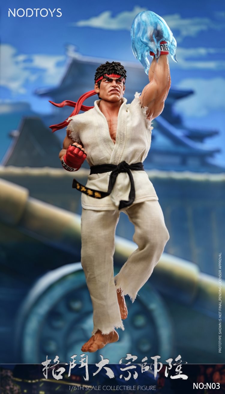 NODTOYS Studio - Silicone Articulated Figure "Grandmaster of Fighting – Ryu" 1/6 Action Figure-Statue Master