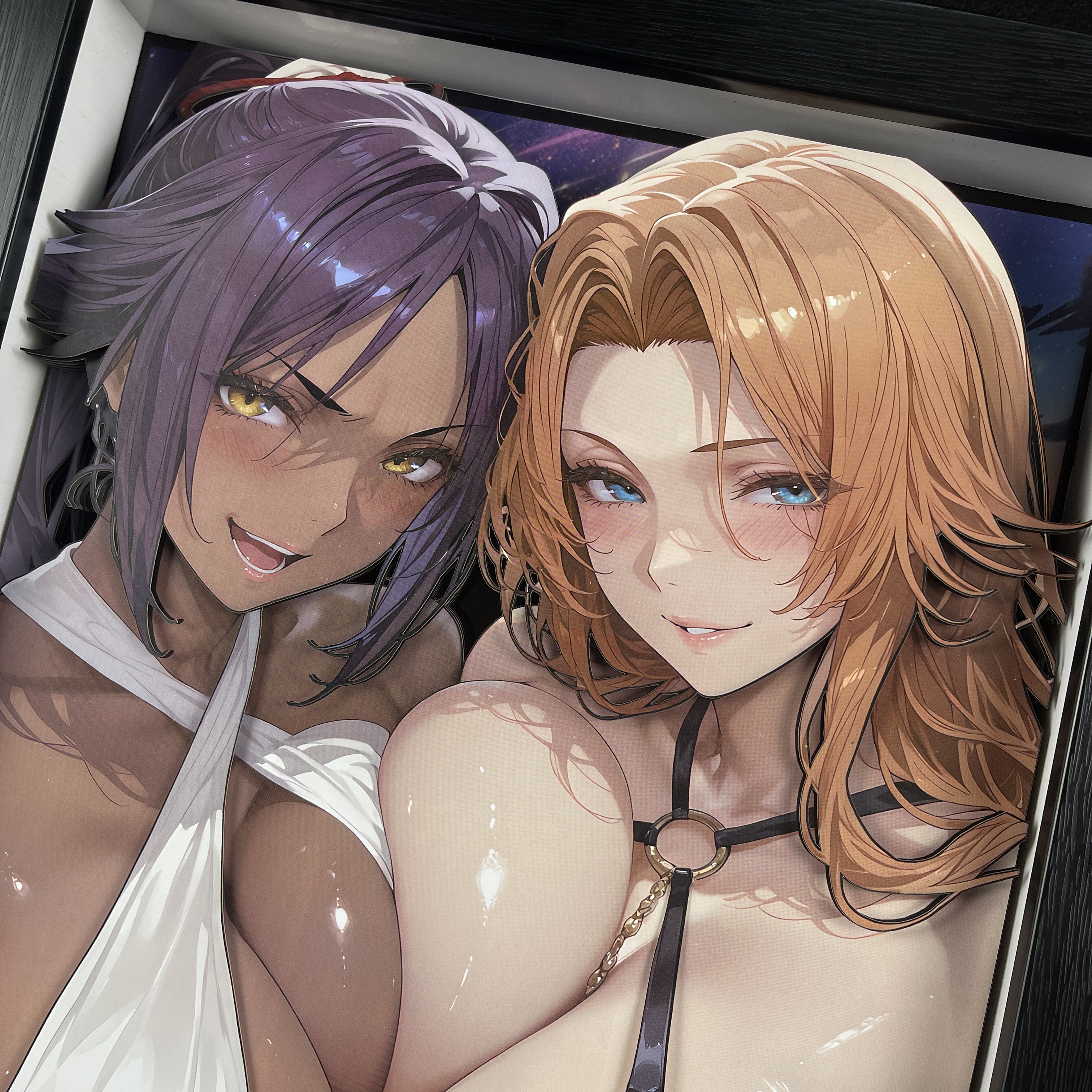 B&W Studio - BLEACH Shihouin Yoruichi & Matsumoto Rangiku 3D Decorative Painting KKMP-009/KKMPSlim-009