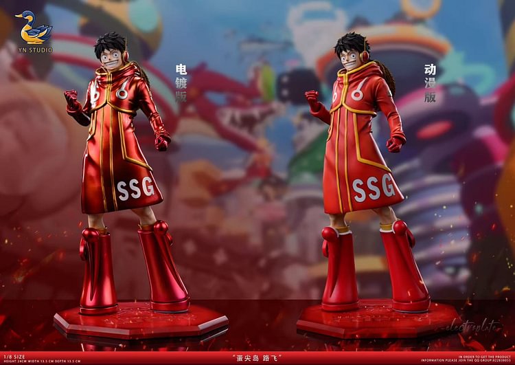 YN Studio - One Piece Egg head Island 4th Straw Hat Pirates Resonance Monkey D. Luffy Statue(GK)-Statue Master