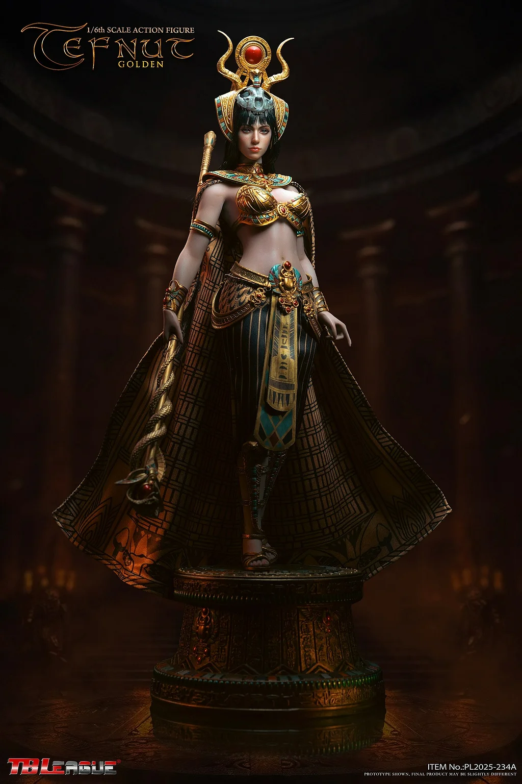 TBLeague - Tefnut Golden Action Figure Gold PL2025-234A & Blue PL2025-234B Statue