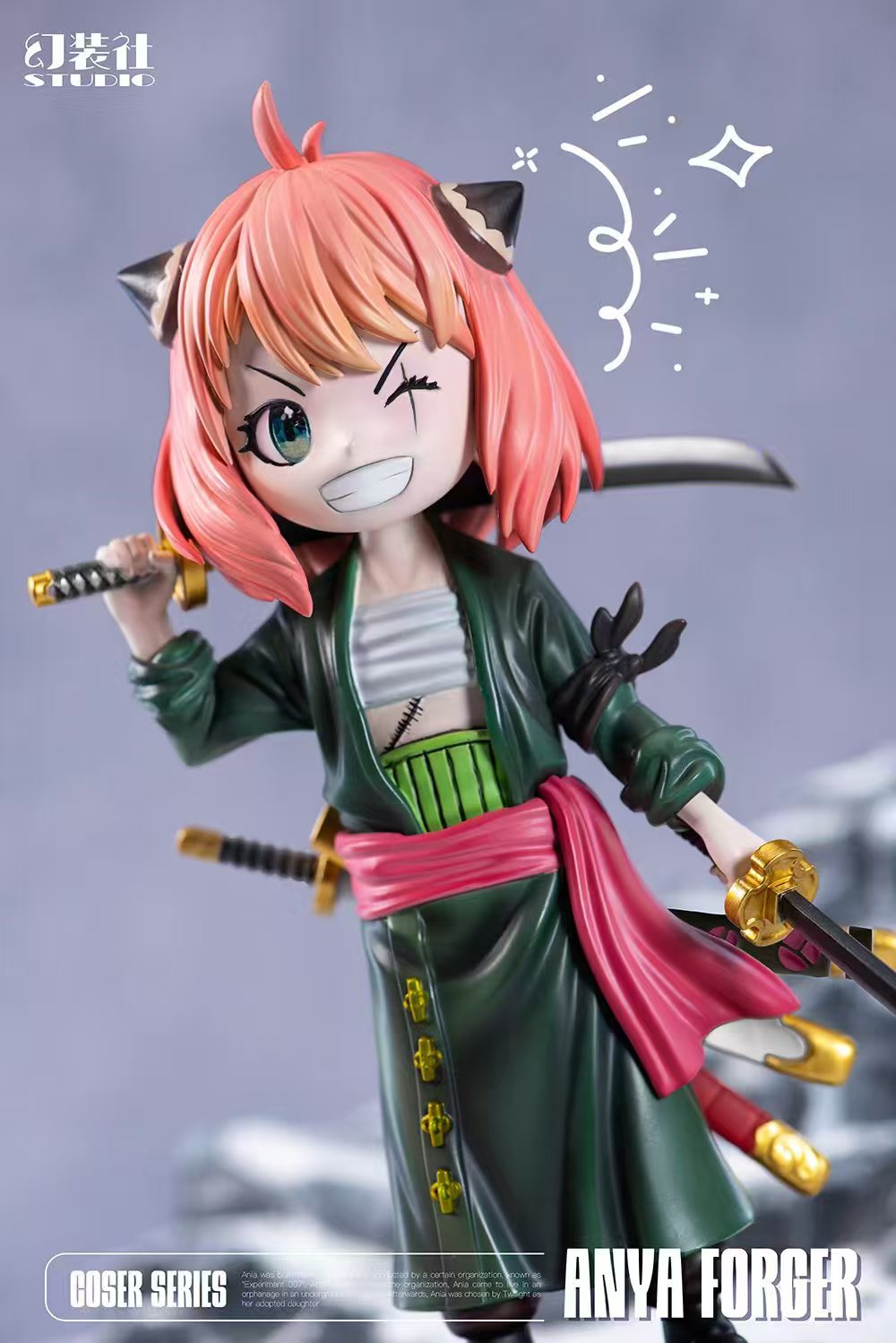 Huan Zhuang She Studio - Spy x Family Anya Forger COS Series #1 Anya Forger COS Roronoa Zoro Statue(GK）-Statue Master