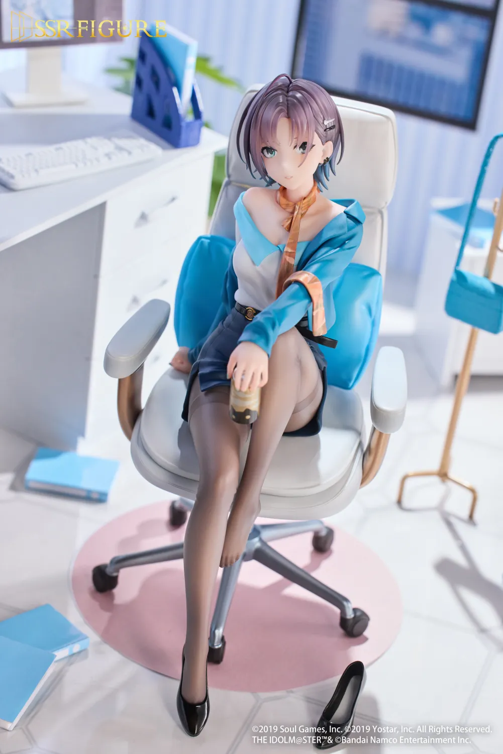 SSR FIGURE - THE IDOLM@STER SHINY COLORS × Mahjong Soul Asakura Tooru Office Effortless Ver. Figure Licensed