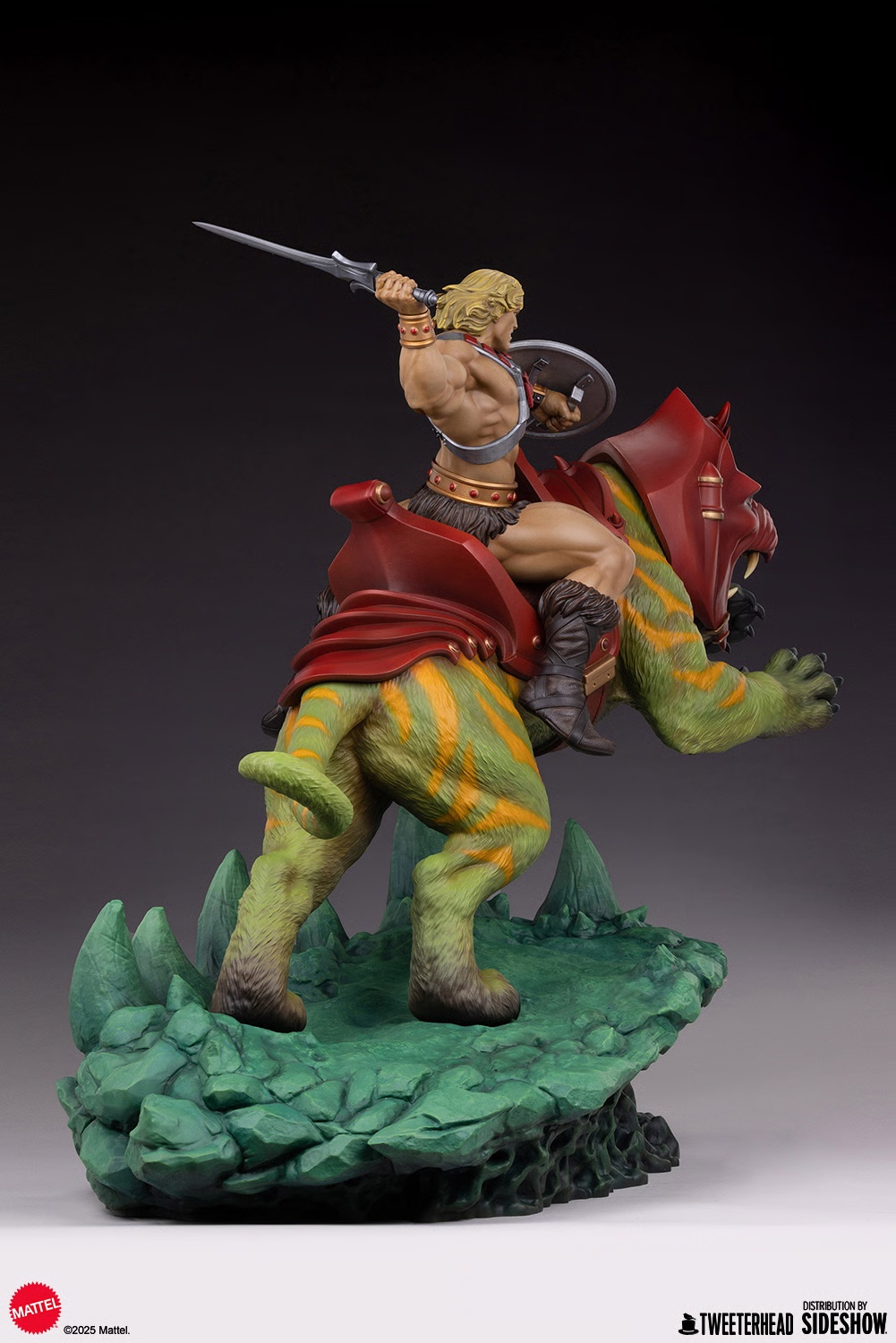 Sideshow x Tweeterhead 76cm the new Masters of the Universe He-ManTM & Battle CatTM Quarter Scale Maquette 9095112