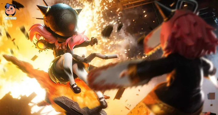 ZH Studio - Bomb Girl Anya cos Reze Statue