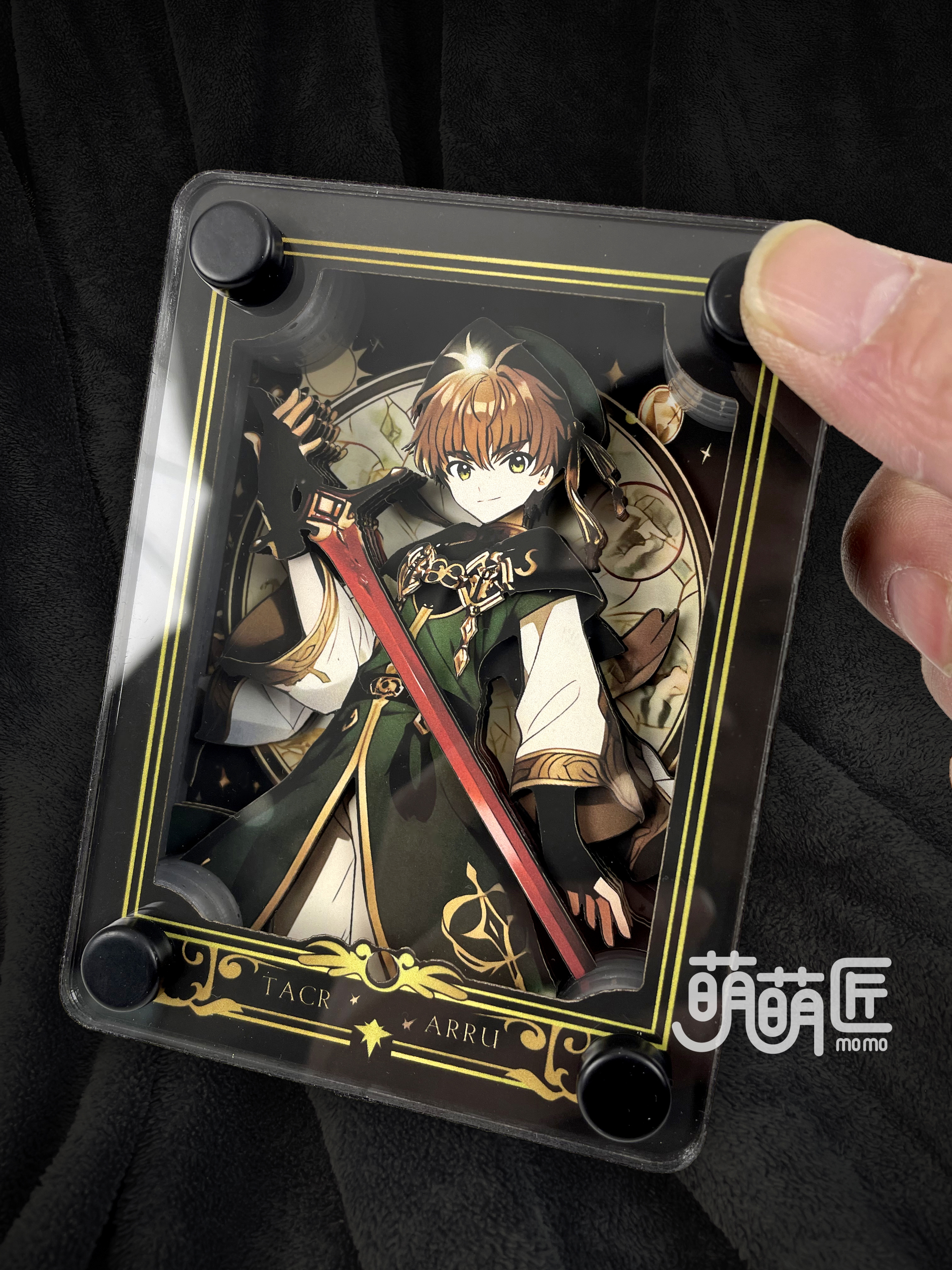 momo Studio - Cardcaptor Sakura (CCS) - Sakura Kinomoto & Syaoran Li Card Stand Display Painting Scene-Statue Master