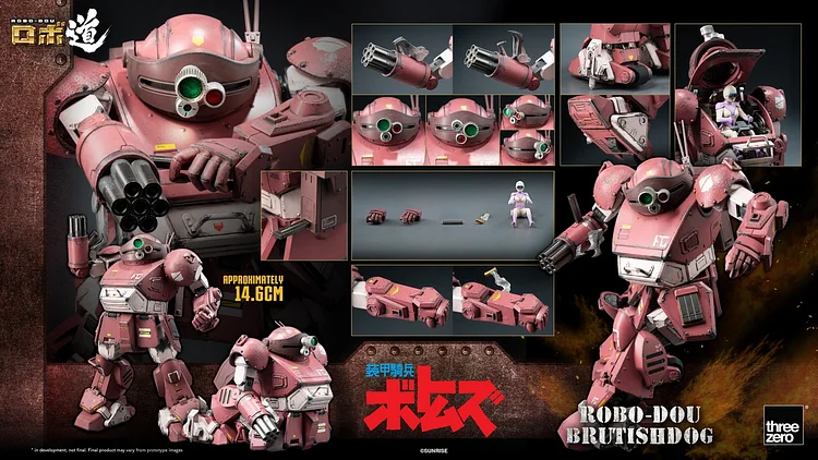 Threezero - Armored Trooper VOTOMS ROBO-DOU Brutishdog 3Z08900W0 (Licensed) Action Figure