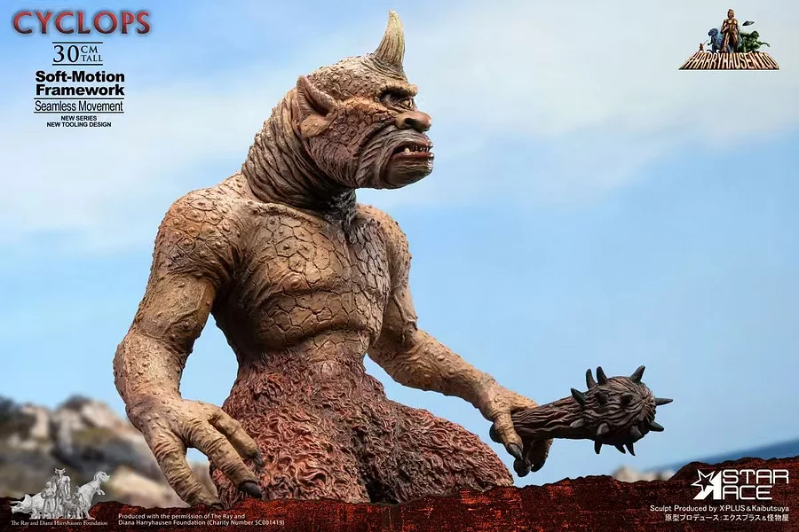 Star Ace Toys - Ray Harryhausen Soft-motion series Cyclops “Soft-motion” SA6074 (Licensed)Statue 