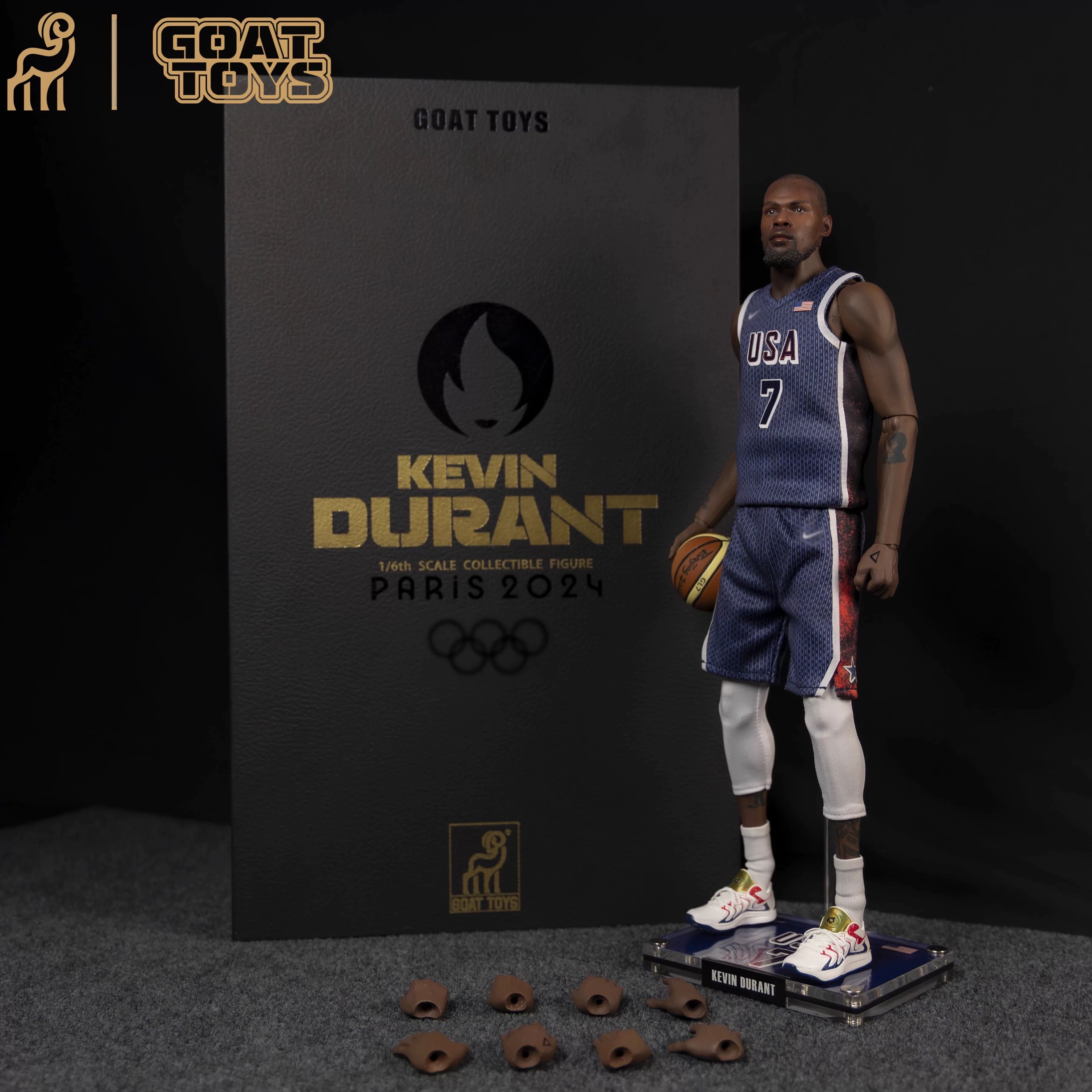 Goat Toys - NBA 1/6 Kevin Durant Olympic Games Fine Paint Set Action Figure
